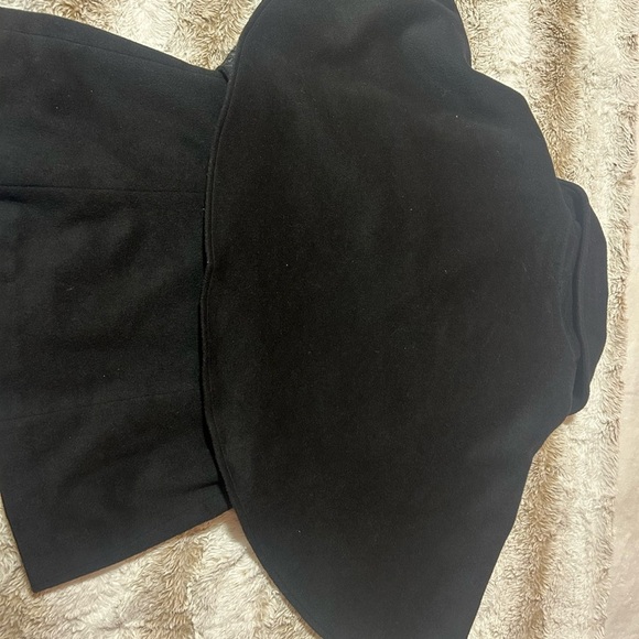 Calvin Klein Black Wool Cape - Picture 6 of 9